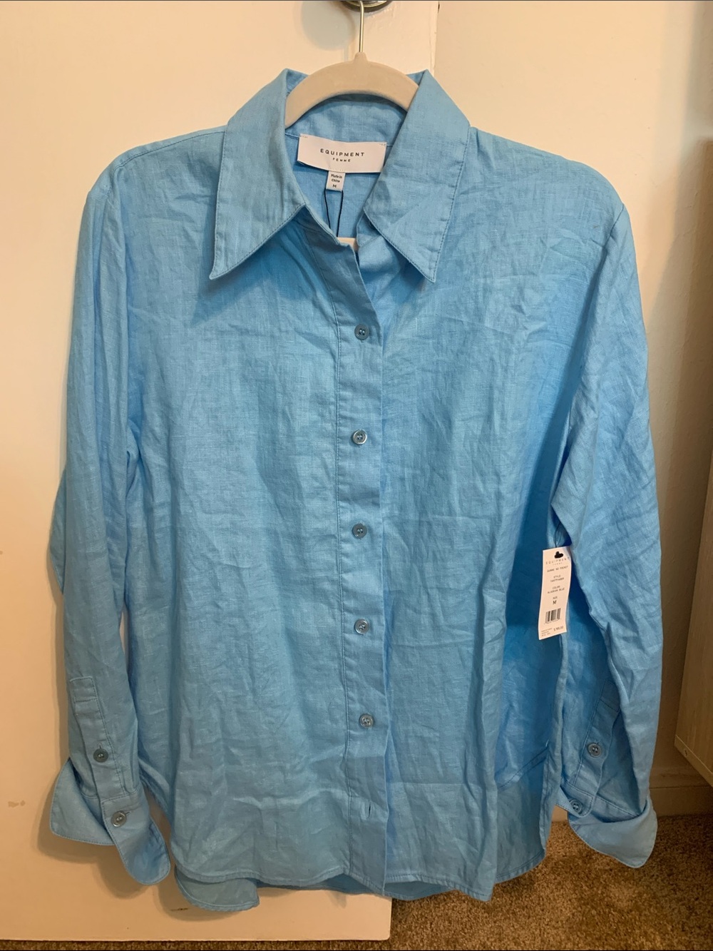 Equipment Alaska Blue Long Sleeve Button Down Shirt
